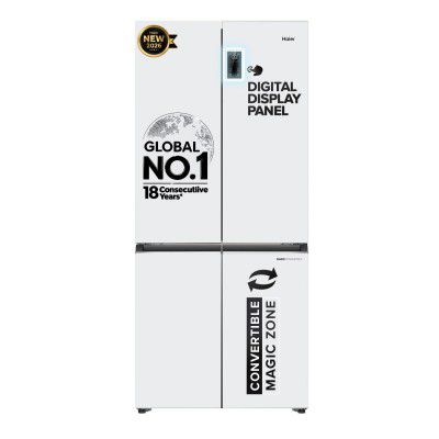 [Extra Rs.13,000 OFF] Haier 520 L 3 Star Lumiere Frost Free Triple Inverter French Door Side by Side Refrigerator (HRB-600PW)