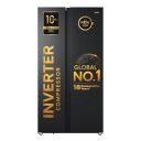 Haier 540L 3Star 2 Door Side by Side Frost Free Refrigerator (HRS-615LB, Luxe Black)...