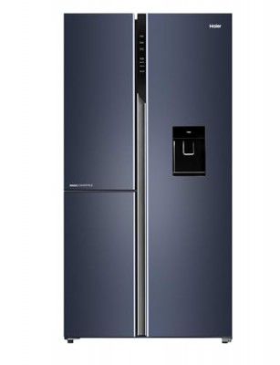 [Extra Rs.14750 OFF] Haier 592 L, Wi-Fi enabled Water Dispenser Frost Free, 3-Door Side by Side Refrigerator (HRT-683WGKU1, Graphite Black)