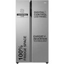 Haier 596 L, 3 Star, Frost Free Side by Side Refrigerator (HES-690SS-P, Shiny Silver)...