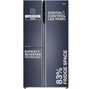 Haier 598L 3-Star Frost Free 3-Door Side by Side Refrigerator (HRT-683GK, Graphite Black)...