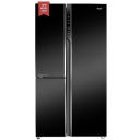 Haier 628 Litres Frost Free Side by Side Refrigerator with Magic Cooling Technology (Black Glass)...