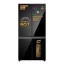 Haier 630L Lumiere French Door 4 Door Side by Side Frost Free Refrigerator (HRB-700KGU1, Black Glass)...