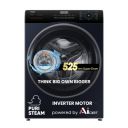[Extra Rs.5500 OFF] Haier 7 Kg 5 Star Powered by AI-DBT with PuriSteam, 525mm Super Drum Fully Automatic Front Load Washing Machine (HW70-IM12929BK)...