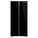 Haier 712 L Inverter Frost-Free Side-by-Side Refrigerator (HRB-738BG, Black Glass)...