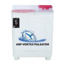 Haier 8.5 Kg 5 Star Voltex Pulsator Semi-Automatic Top Load Washing Machine (HTW85-178, 2023 Model, Red Rose)...