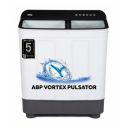 Haier 8.5 Kg 5 Star Voltex Pulsator Semi-Automatic Top Load Washing Machine (HTW85-178BK, 2023 Model, Black)...