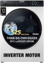 Haier 8 kg 5 Star Super Drum Inverter Washing Machine Automatic Front Load Black, White  (HW80-IM12929C)...