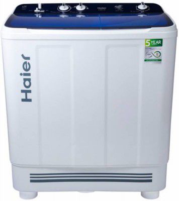 Haier 9 kg Semi Automatic Top Load Washing Machine White, Blue  (HTW90-1159)