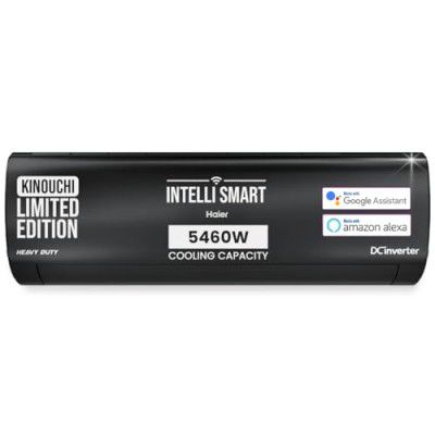 [Extra Rs.8500 Off] Haier Limited Edition 1.5 Ton 5 Star AI Climate Control Smart Split AC (5460 Watts, Copper, Cools at 60°C-HSU19K-PZAIB5BN-INV, Black)