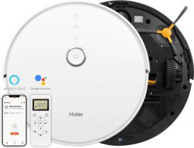 Haier TH27U1 Robotic Floor Cleaner (WiFi Connectivity, Google Assistant and Alexa)  (Silver)