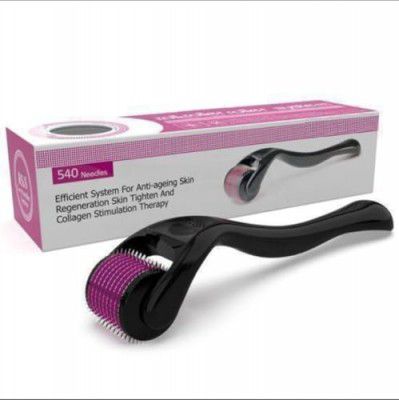Hair roller 0.50 mm With 540 Titanium Alloy Needles | Promotes Beard Growth & Reduces Acne Scars | Safe & Effective To Use