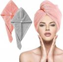 Hair Towel Wrap Absorbent Towel Hair-Drying Bathrobe Magic Hair Warp Towel Super Quick-Drying Microfiber Bath Towel Hair Dry Cap Salon Towel (Multicolor-400gsm)(Set of 1)...