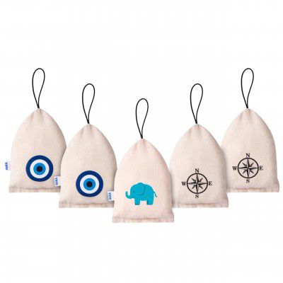 Haka Camphor Pouch –100% Pure Camphor | (Pack of 5, Natural)
