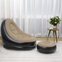 hala Inflatable Lounge Sofa Series. PVC 2 Seater Inflatable Sofa (Color - Black & Beige, DIY(Do-It-Yourself))...