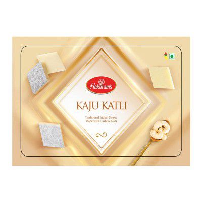 Haldirams Kaju Katli 375g, Indian Sweet Made with Cashew Nuts