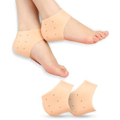 Half Heel Socks Anti Crack Silicon Gel Heel And Foot Protector
