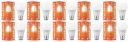 HALONIX 10 W Round B22 LED Bulb  (White, Pack of 10)...