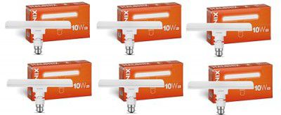 Halonix 10 Watts B22d Led bulb Mini tube Light |Color- Cool White | Base-B22 | Pack of 6|