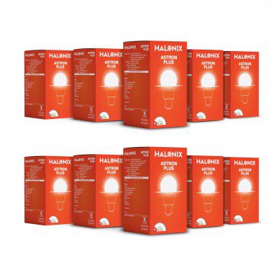 Halonix 10W B22 LED Cool Day Light Bulb - Pack of 10