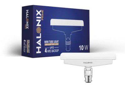 Halonix 10W Rechargeable Emergency B22D Led Light T Shape Bulb | Color-Cool Day White | Inverter Led Bulb.