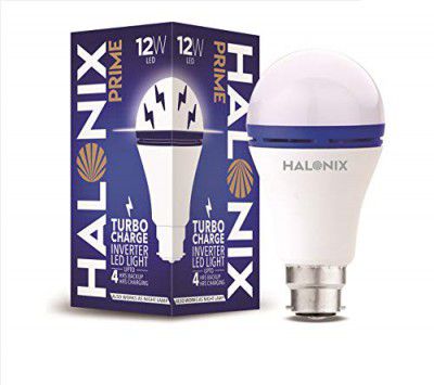 Halonix 12 Watts b22d LED White Emergency Inverter Bulb (F2JMM6FP9009U00)