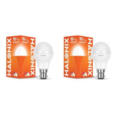 Halonix 15-Watt LED Bulb Astron Plus Base B22 (Cool Day Light) (Pack of 2)