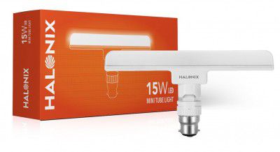 Halonix 15 Watts B22d Led bulb tube Light | Color- White | Pack of 1 | T-bulb