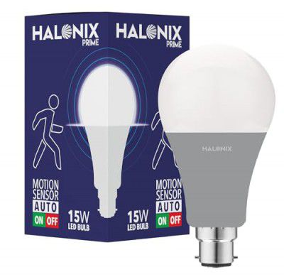 Halonix 15W Motion Sensor Led bulb | Color-6500K White | Auto on- Auto Off light