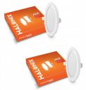Halonix 18W ACE 6500K Cool White Round led Recess downlighter | Pack of 2 | Cut Out: 8 inch | LED Ceiling Light for Home and Hall...
