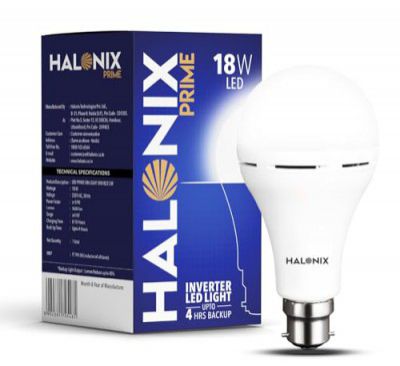 Halonix 18W Emergency Inverter Bulb | Rechargeable Emergency Led Bulb for Power Cuts | Pack of 1 | Rechargeable Emergency light |