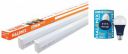Halonix 20W Led batten tubelight (Pack of 2, cool day white) & All Rounder Base B22 15W,8W,0.5W Multi Wattage Led Bulb (Pack of 1, White & Yellow) Adjustable light...