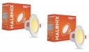 Halonix 3W 2700K Warm White Junction box led downlighter  |Pack of 2, Warm...