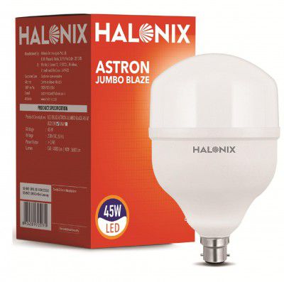 Halonix 45W LED Light Bulb | White (6500K) |Energy Efficient| 4kv Surge Protection 
