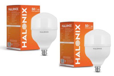 Halonix 50W LED Light Bulb | Cool Day Light (6500K) |Pack of 2 |Energy Efficient| 4kv Surge Protection |Base- B22