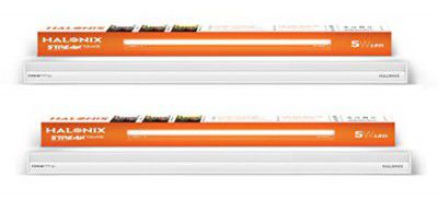 Halonix 5W 1Ft Streak Square | Pack of 2, Cool Day Light