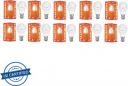 HALONIX 7 W Basic Round B22 LED Bulb (White, Pack of 10)...