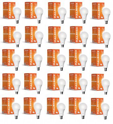 Halonix 9W B22 LED Cool White Bulb, Pack of 25