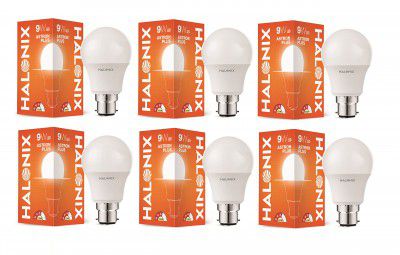 Halonix 9W B22 LED Cool White Bulb, Pack of 6,
