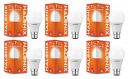 Halonix Astron Star Base B22 7-Watt LED Bulb (Pack of 6, Cool White)...