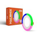 Halonix Aura 6W+6W Multicolor Recessed downlighter| Switch On-Switch Off to Change Color Mode | Color- Pink,Green,Blue,White | Pack of 1...