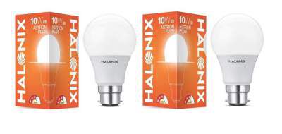 Halonix B22 10-Watt Led ASTRON Plus (Pack of 2, White, Round)