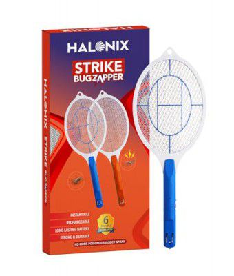 Halonix Bug Zapper Anti-Mosquito Racquet, Insect Killer Bat with Rechargeable 400 mAh Battery