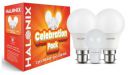 Halonix Celebration Pack with 9W B22D 2 units led bulb and 1 Unit 0.5W White night lamp | CCT-6500K Cool white light | Energy saving led bulb. |...
