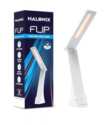 Halonix Flip Dimmable 3-in-1 Mode Portable Desk Lamp