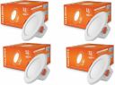 HALONIX Kornet Max 5.5W Downlighter white 75mm Cut out Pack 4 Ceiling Light Ceiling Lamp (White)...