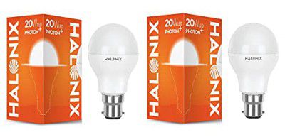 Halonix Photon Base B22 20-Watt LED Bulb (Pack of 2, Cool White)