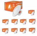 Halonix Polycarbonate Kornet 5.5-Watt Junction Box White LED Downlighter| Cut Out- 3 inch|Surge Protection - Upto 4 KV (Pack of 10, White)...