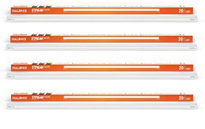 Halonix Streak Squar 20-Watt LED Batten (Pack of 4, Warm White, Square)