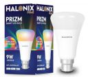 Halonix Wi-Fi Enabled Smart LED Bulb 9W B22D (16 Million Colors + Warm White/Neutral White/White)...